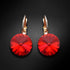 Auskarai "Klaris II (Scarlet)" su Swarovski™ kristalais